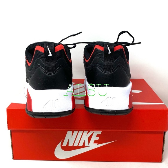 Nike Air Max 200 GS Black Red k/Women’s Sneakers - Picture 5 of 11